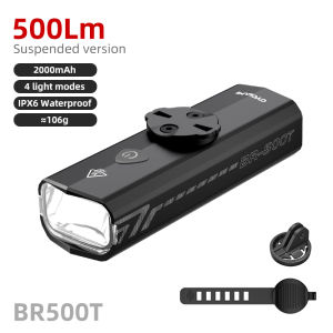 CYCLAMI Bicycle Front Light 500LM Bike Light 2000mAh Waterproof Headlights Flashlight Type-C Charging MTB Road Cycling Lamp