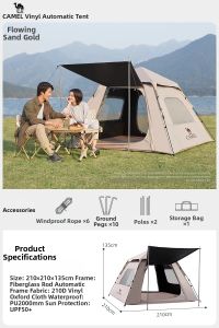 CAMEL | Outdoor Camping Sun Protection Thickening Automatic Tent