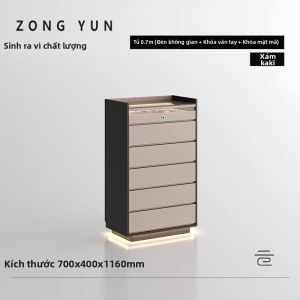 ZONGYUN | Tủ Đựng Trang Sức Phong Cách Minimalist Ý Sang Trọng với Khóa Vân Tay