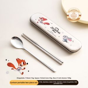 onlycook | Student Portable Tableware Set Spoon and Chopsticks