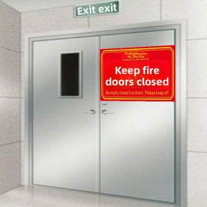 YUANTANG | Fire Safety Signage - Closed Fire Door Fire Extinguisher Placement Fire Hydrant Usage No Smoking No Obstruction