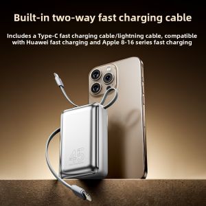 Portable Charger 20000mAh Fast Charging With Cable Airplane Friendly