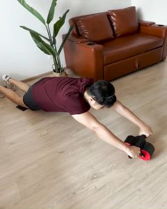 OML RB2 ลูกกลิ้งบริหารหน้าท้อง มีสปริงดึงกลับ เล่นง่าย สมดุลดี รับประกันสินค้า ลูกกลิ้งออกกำลังกาย แกนเหล็กทนทาน