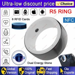 New Smart Ring 6 RFID Cards 128 GB Wireless Disk Sharing Sport for GPSIDICNFC IOS Android WP Mobile Phones SOS Dial Smartring
