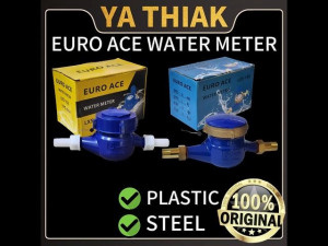 EURO ACE Water Meter 15mm LXS-15E – Steel or Plastic Body – Accurate Flow Meter