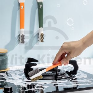 Elite Kitchen - Kitchen Stove Brush Multifunctional Hanging Steel Wire Brush Hair Brush Flat Shovel Integrated Small 灶台刷