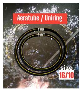 AERATUBE / UNIRING / set sekali dengan connector "t" size 4mm