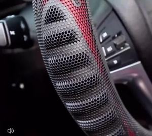 Anti Slip Universal 38CM Car Steering Wheel Cover Carbon Fiber Auto Car Styling Steering Wheel Prote