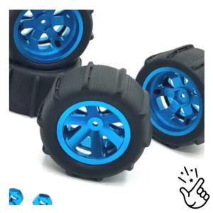 4PCS 86mm 12mm Hex Hub RC Tires Wheel for 1/12 1/14 Rlaarlo Hyper GO MJX 14209 14303 WLtoys A969 144001 124008 Scy 16101 RC Car