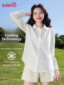 BALENO | Breathable and Comfortable Womens Ice Silk Long Sleeve Casual Shirt