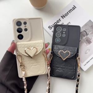 Crossbody Wallet Phone Case for Samsung Galaxy S25 Edge S24 Ultra S23 S22 Plus S21 FE A17 A16 A56 A36 A26 A06 A05 A54 A34 Cover