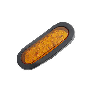 Trailer Truck Boat Bus LED Oval Stop Turn Tail Brake Light Marker Lights Sealed Surface Mount 12V-24V Waterproof for Trailer RV