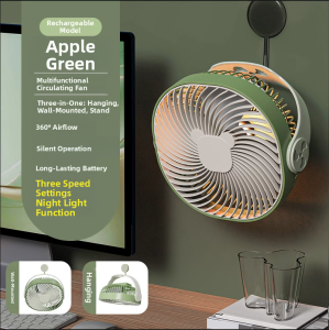USB Charging Mini Fan Small Size Mosquito Net Style Student Dormitory Bedside Wall Hanging Cooling Wind Cold Air Conditioner