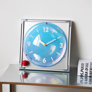 💥Dream Best🔥 Bubble Wall Clock Iridescent Spectrum Bauhaus Style Aluminum Frame Decorative Clock 30*30cm