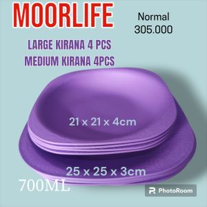 Moorlife - Kirana Plate Large dan Medium 8 Pcs
