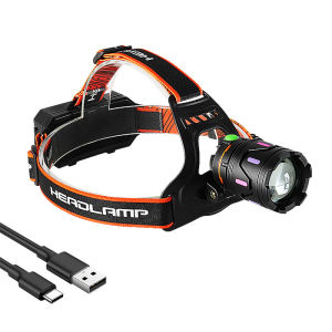 9000000LM Ultra Bright LED Headlamps High Power Headlights USB Rechargeable Head Torch for Outdoor Fishing Hunting Camping