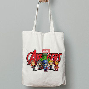Totebag Marvel Avengers Hero Lucu Tas Serut Goodie Bag Ulang Tahun Anak Cowok Kanvas Aesthetic