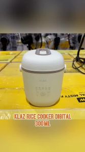 Klaz 300 ml Rice Cooker Digital - Putih Magic Jar Magic Com Penanak Nasi Alat Masak Beras Elektronik Dapur