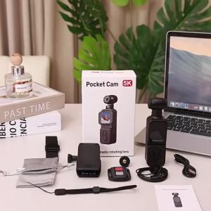 5K HD Handheld Pocket Gimbal Camera Touch Screen Anti Shake Vlog Cam Outdoor Cycling Sport Action Camcorder