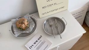 KHAY INOX KÈM VỈ LƯỚI CHẤT LIỆU INOX 304 👍