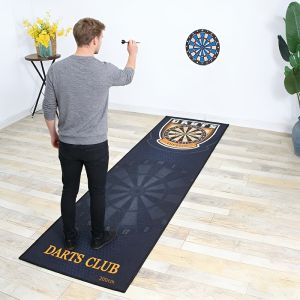VIKAMA Darts Club Retro-Themed Darts Mat: Non-Slip Durable Professional Darts Mat for Home or Bar Use