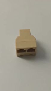 RJ45 1 to 2 Ethernet Splitter Adapter Dual LAN Port Network Socket Extension Plug 8P8C RJ45 Connector for Cat5 Cat5e Cat6