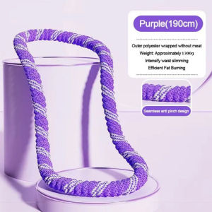 Soft Spring Hula Hoop for Adults Weighted Heavy Duty Silent Exercise Hoop for Waist Slimming Tummy Trimmer Quick Fat Burning at Home Lose Weight Fitness Equipment 0 Noise Waist Protector Fitness Yoga Equipment