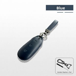 HELLOLEIBOO | Ideal L6L7L8L9 Car Key Protective Cover Top Layer Cow Leather Official Same As Key Holder Bag Genuine Leather Keychain Case