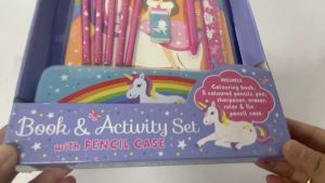 Unicorn Magic Book & Activity Set With Colouring Book & Pencils & Stationery for Kids