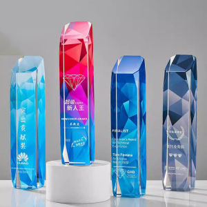 Engravable Crystal Cube Trophy