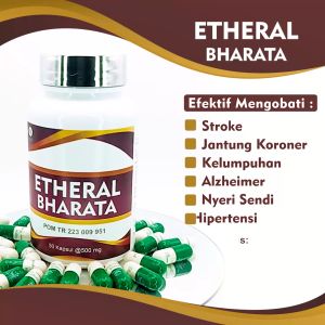 Obat Stroke & Epilepsi Paling Ampuh Etheral Bharata Kemasan 500mg Isi 50 Kapsul - Garansi 100% Asli
