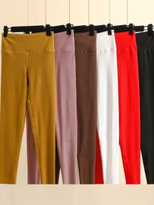 High Waist Thickened Womens Leggings Inner Wear Seamless Autumn Pants Fleece Lined Fluffy Warm Trousers Dervo Base Layer