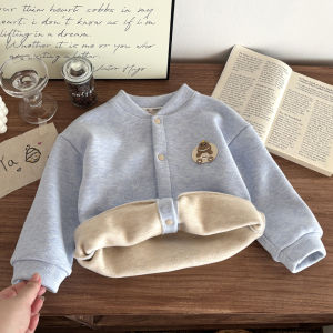 JIFANPAUL | Warm Childrens Coat for Mid-Large Kids Long Sleeve Sweater for Boys and Girls