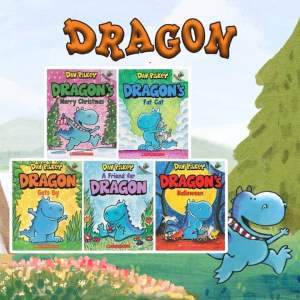 Dragon หนังสือฝึกอ่านภาษาอังกฤษ ระดับ acorn จากผู้เขียน Dav Pilkey เซต 5 เล่ม