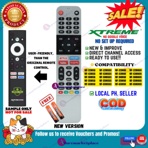 XTREME TV Remote User-friendly Replacement REMOTE MF-3200GO MF-3200GOX MF-4300GO MF-4300GOX MF-5000GO MF-5000GOX MF-5500GO MF-5500GOX MF-6500GO MF-6500GOX XTREME GOOGLE TV Remote alluremarketplace2nd