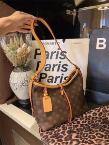 Luxurious Retro Floral Womens Tote Bag Large Capacity Commuter Crossbody Bag Versatile Single Shoulder Slant Bag British Style