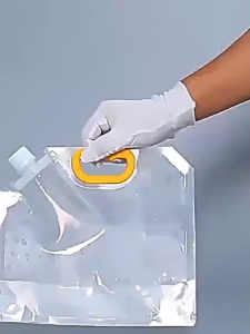 Kantong Air Lipat Portable / Pouch Penyimpanan Makanan Bumbu Beras Kantong Segel Penyimpanan