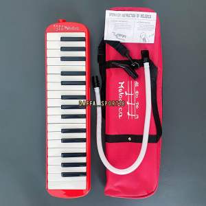 Pianika Melodica Original Tas Cover Hitam Dan Merah 32 Key