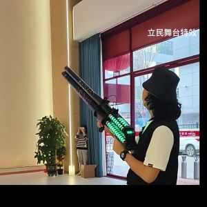 LED Electronic Gift  | Handheld Air Column Colorful Paper Salute | Wedding Petal Rain | Stage Celebration DJ Party Essentials | Safe Environmental Protection