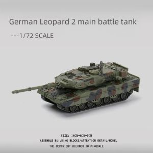 1:72 Creative Military Series Classic Leopard 2 Main Battle Tank Model Building Blocks DIY Assembled Toys For Boys Xmas Gifts