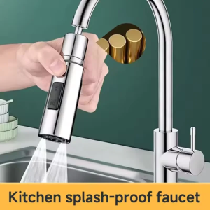 3 Modes Anti-Splash Shower Sprayer Kitchen Filter Faucet Extender Metal Alloy Head Water Saver Home Universal Faucet