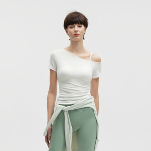 Bananain | Cooling Off-Shoulder Slim Fit T-shirt