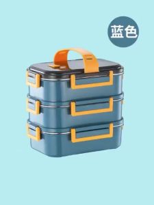 Heenoor Kotak Makan Siang 1Tingkat Stainless Steel 304 Tahan Panas Non Toxic Anti Karat Premium HN-717