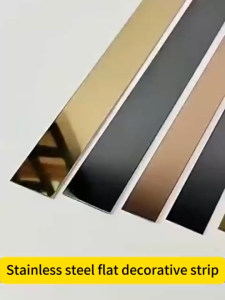 3M Stainless Steel Mirror Wall Sticker Decorative Lines Background Wall Ceiling Edge Strip Sticker