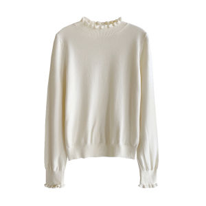 Autumn Winter Knitted Mini Dress Korean Style Small Fragrance Style Vest Dress Soft Polyester Fabric A-Line Skirt Long Sleeve