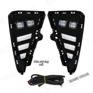 Đèn LED Chạy Ban Ngày DRL 12V Đèn Sương Mù Xi Nhan Đa Màu (Trắng Vàng Xanh) Cho Xe Geely Coolray Binyue Proton X50 Các Mẫu Xe 2021-2023