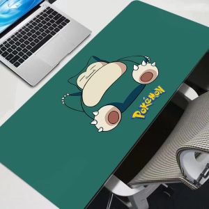 แผ่นรองเมาส์ P-pokemon Snorlax แป้นพิมพ์ขนาดใหญ่ Mouseesk Pad ยางกันลื่น Gaming Mousepad แล็ปท็อปเมาส์พรมเกมตาราง