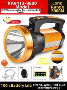 Rechargeable High Brightness LED Flashlight for Outdoor Home Use