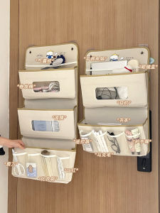 Wall-Mounted Closet Storage Bag Hanging Organizer Box Dormitory Bedside Storage Bag Shelf for Bedroom Wall Storage Organization