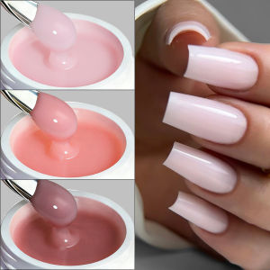 15g Nude Acrylic Builder Gel Jelly Cured Soak Off UV LED Nail Extension Gel Quickly Building For Nails DIY At Home Salon